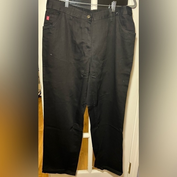 Women's Within Classic Black Cotton Denim Straight-Leg Jean Size18W - Picture 3 of 4